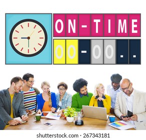 On Time Punctual Efficiency Organization Management Concept