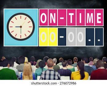 On Time Punctual Efficiency Organization Management Concept
