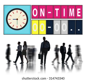 On Time Punctual Efficiency Organization Management Concept