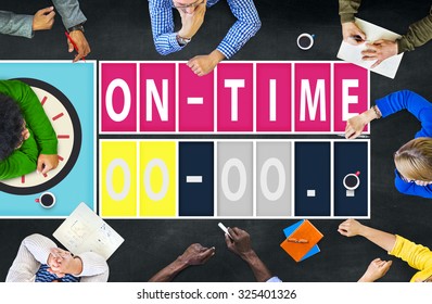 On Time Punctual Efficiency Organization Management Concept