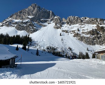 On The Top Of Eggli Mountain In Gstaad Ski Region.