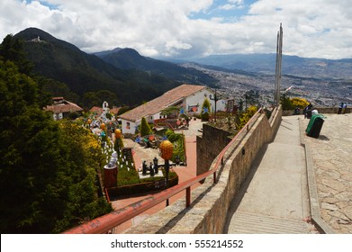 On the top of Monserrate mountain in Bogota, Colombia