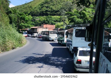 On The Way To Caracas. Summer Holiday Traffic Jam. 