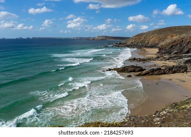 On The Wild Coast Of The Crozon Peninsula In Brittany