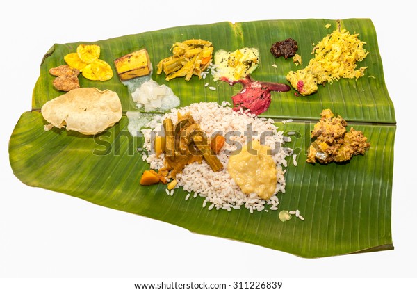 Onam Sadhya Kerala Vegetarian Lunch Served Stock Photo 311226839 ...