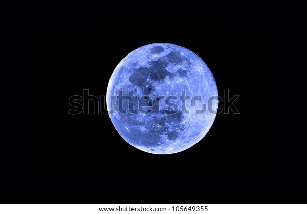 once in a blue moon\
with detailed moon
