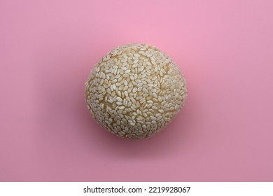 'onde Onde' Made Of Rice Flour, Sprinkled With Sesame Seeds