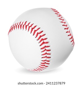 One baseball ball isolated on white. Sport equipment - Powered by Shutterstock