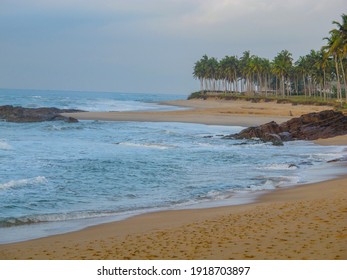 One Of The Beautiful Beaches In Cape Coast; Ghana, West Africa              