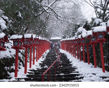 One of beautiful spot at Japan. Kifune temple (貴船神社)at Kyoto 