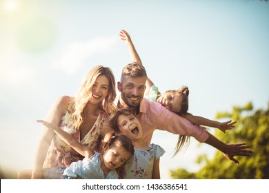 One Big Happy Family. Family Outdoors.