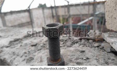 one Black Nuts Bolts steel construction component