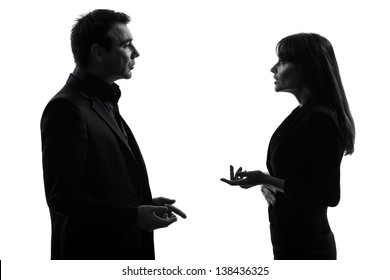 Silhouette Women Discussing High Res Stock Images Shutterstock