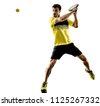 padel player isolated