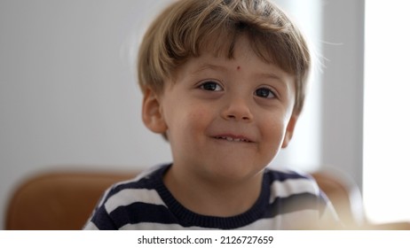 One Child Shakes Head And Hair Being Goofy And Fun