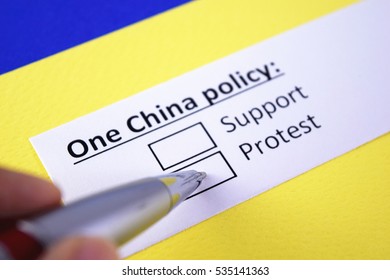 One China Policy: Protest