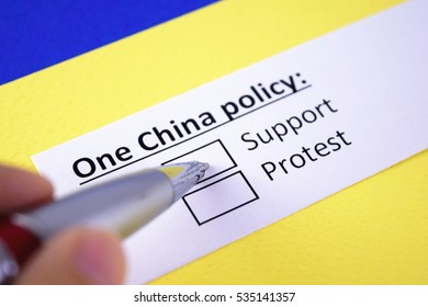 One China Policy: Support.