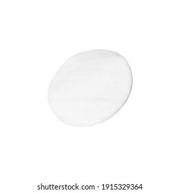 One Clean Cotton Pad Isolated On White