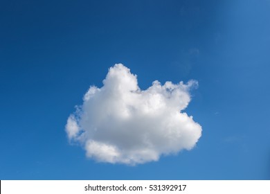 One Cloud On Blue Sky Backgrounds.