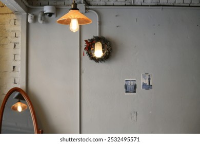 One day, I visited a café with a moody, cozy atmosphere. The interior was dimly lit, creating an inviting and relaxed ambiance.  - Powered by Shutterstock