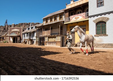 One day in the wild west village full of cowboys. . Photo taken in Sioux City Park on 11.07.2019 in Gran Canaria. 