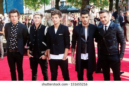 One Direction Arriving For The One Direction This Is Us World Film Premiere, London. 20/08/2013