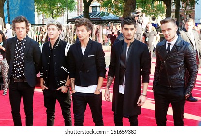 One Direction Arriving For The One Direction This Is Us World Film Premiere, London. 20/08/2013