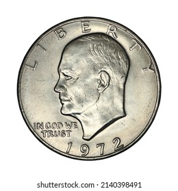 one dollar 1972 obverse on a white background