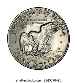 one dollar 1972 reverse on a white background