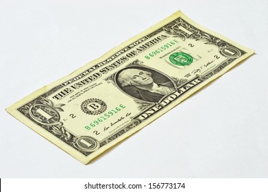 One Dollar Bill Isolated On White Stock Photo 156773174 | Shutterstock