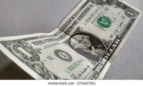 One Dollar Bill On Cardboard Stock Photo 1755637361 | Shutterstock