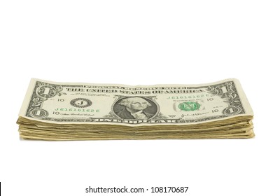 One Dollar Bill Stack