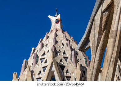 One Of Domes In The Facade Of Unfinished Sacred Family 