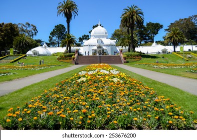one of famous place in San Francisco, The  Conservatory of Flowers