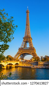 One of the famous sights in Paris- Eiffel Tower. Taken on the Paris, France.