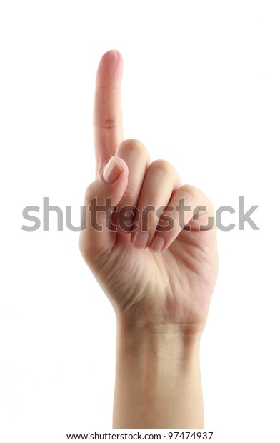 One Finger Stock Photo (Edit Now) 97474937