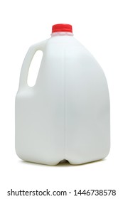 One Gallon Bottle Of Milk With Red Color Cap