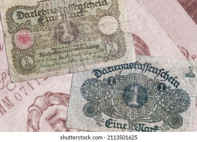 One German Mark From Weimar Republic, Vintage Banknotes