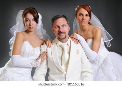 One Groom And Two Brides