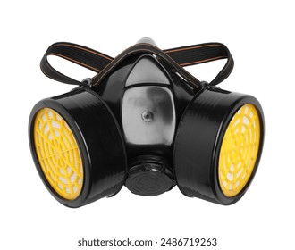 One half mask respirator isolated on white, top view - Powered by Shutterstock