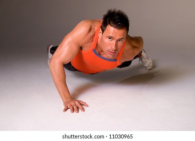 One Handed Press Up.