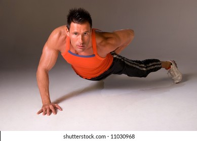 One Handed Press Up.