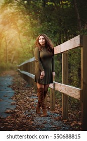 One Hawaiian Pacific Islander Girl Poses For High School Senior Portrait