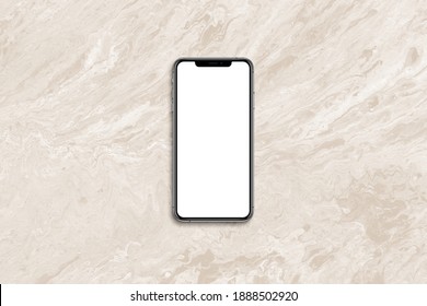 one iphoneX with blank white screen