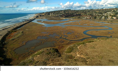 One Of A Kind Unique View Of Torrey Pines State Nature Preserve Wetland And Del Mar Heights On A Perfect Day In San Diego California