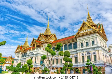 One Landmark Of The Grand Palace Is A Complex Of Buildings At The Heart Of Bangkok, Thailand. 