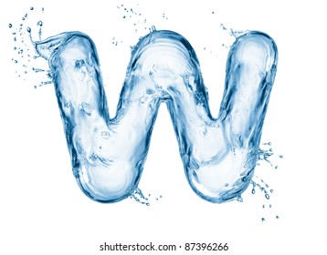 One Letter Of Water Alphabet