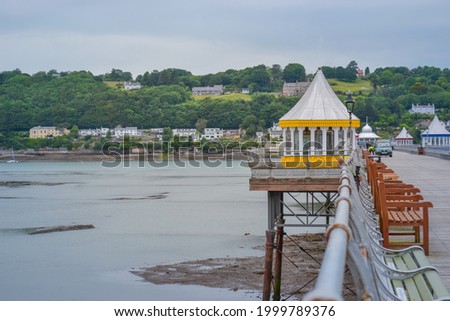 One of the longest piers in the UK. Located in a small town Bangor (photo at low tide)