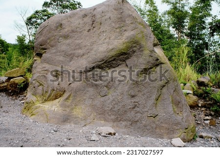 One of many amazing places in Jogyakarta, Java Island Indonesia, The Alien Stone or some said The Alien Rock, Cakringan