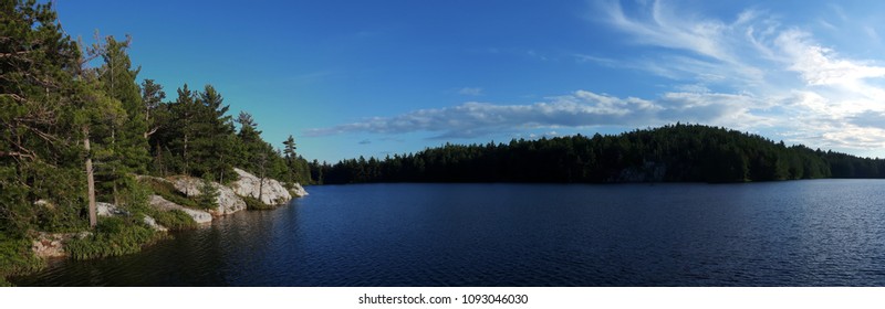 One Of The Many Beautiful Blue Lakes In The Killarney National Park, Ontario, Canada
